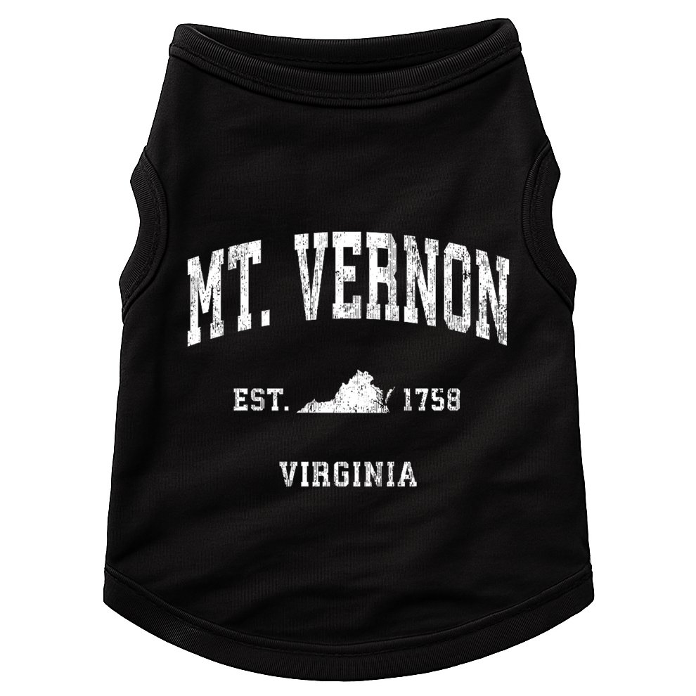 Mt. Vernon Virginia Va Vintage Athletic Sports Doggie Tank