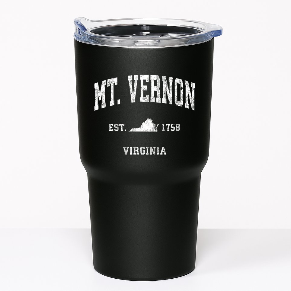 Mt. Vernon Virginia Va Vintage Athletic Sports Tumbler