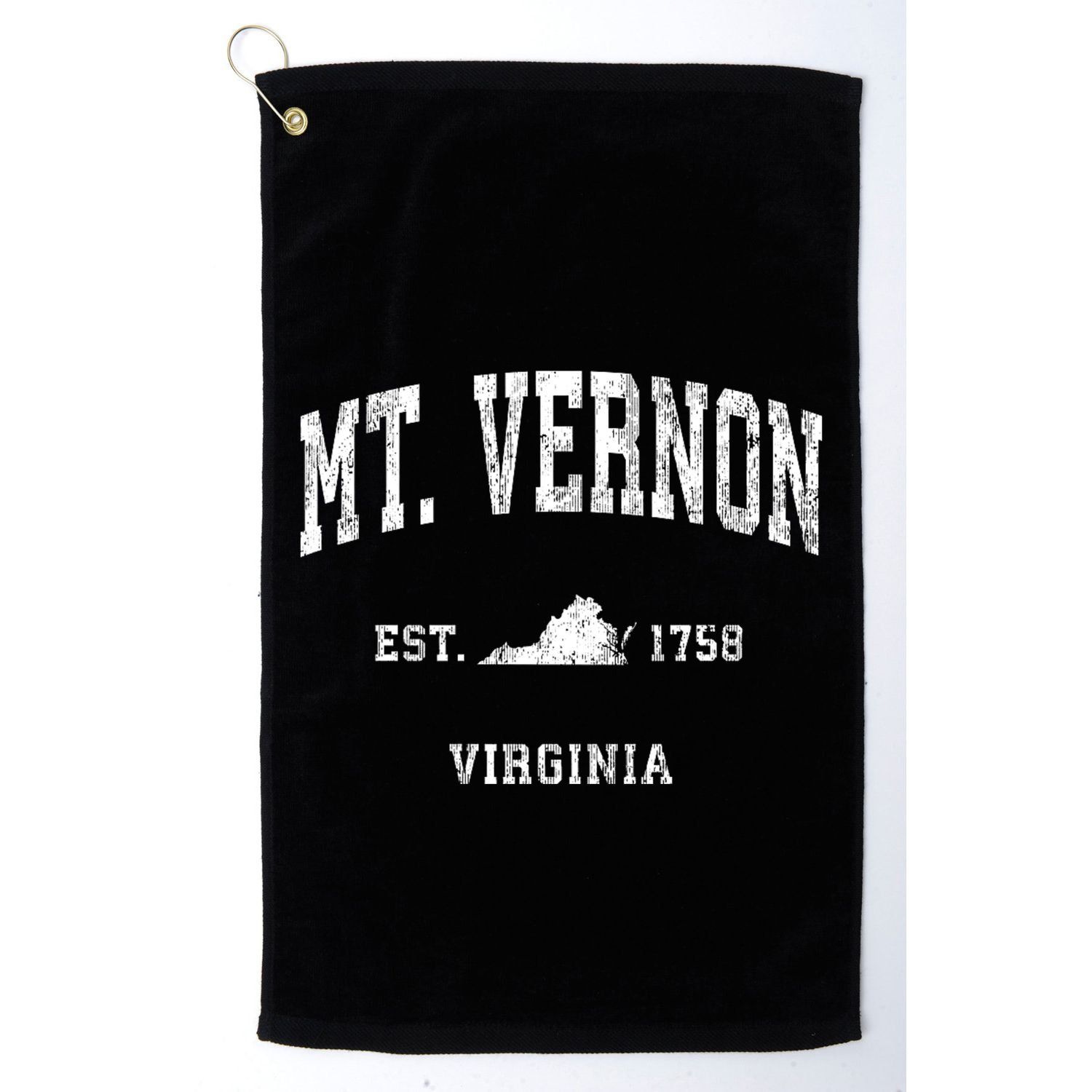 Mt. Vernon Virginia Va Vintage Athletic Sports Golf Towel