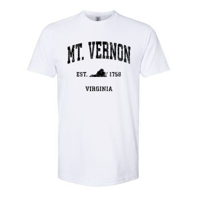 Mt. Vernon Virginia Va Vintage Athletic Sports Softstyle® CVC T-Shirt