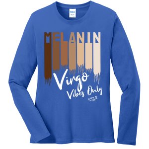 Melanin Virgo Vibes Only Zodiac Sign For Black Gift Ladies Long Sleeve Shirt