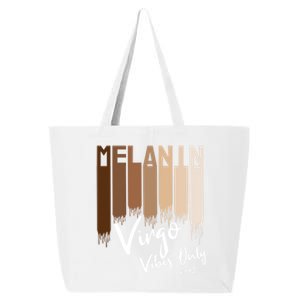 Melanin Virgo Vibes Only Zodiac Sign For Black Gift 25L Jumbo Tote