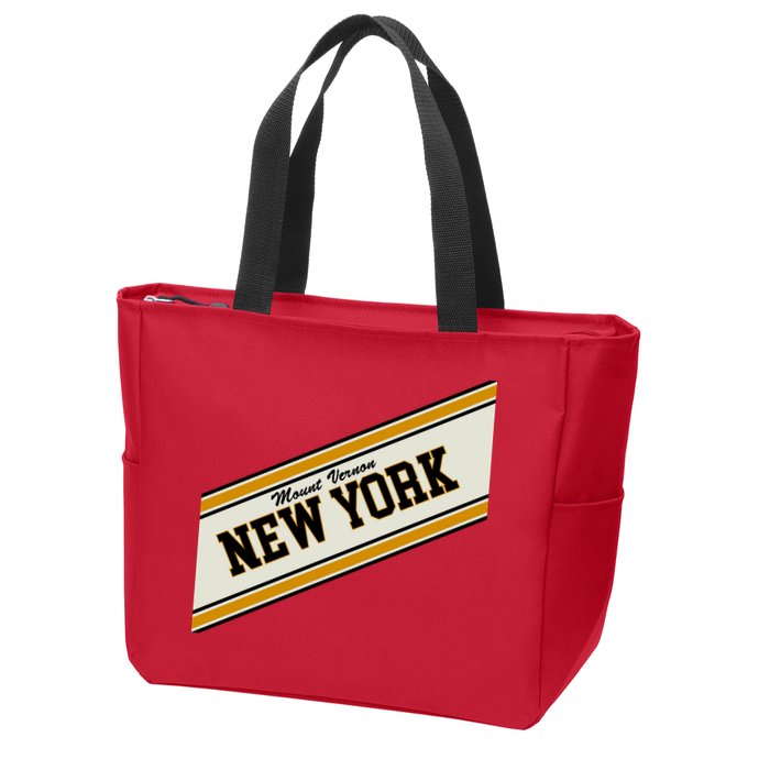 Mount Vernon Varsity Logo Zip Tote Bag