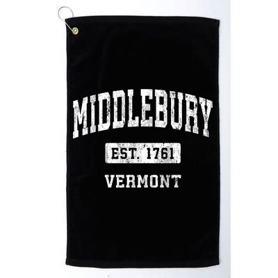 Middlebury Vermont Vt Vintage Sports Established Golf Towel