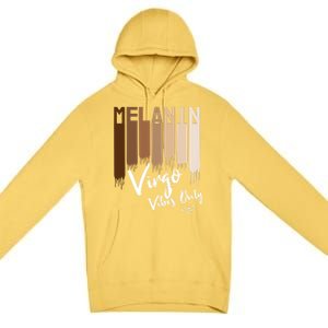 Melanin Virgo Vibes Only Zodiac Sign For Black Gift Premium Pullover Hoodie