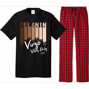 Melanin Virgo Vibes Only Zodiac Sign For Black Gift Pajama Set