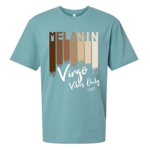 Melanin Virgo Vibes Only Zodiac Sign For Black Gift Sueded Cloud Jersey T-Shirt