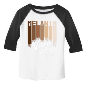 Melanin Virgo Vibes Only Zodiac Sign For Black Gift Toddler Fine Jersey T-Shirt