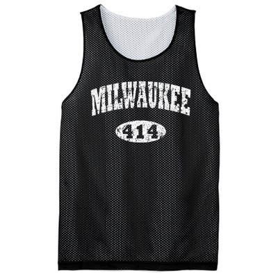 Milwaukee Vintage Wisconsin Area Code 414 Mesh Reversible Basketball Jersey Tank