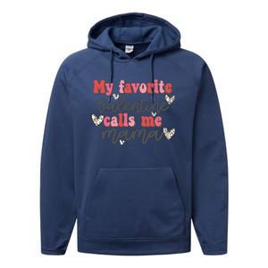 Mama Valentine Women Valentines Day Cute Valentine Performance Fleece Hoodie