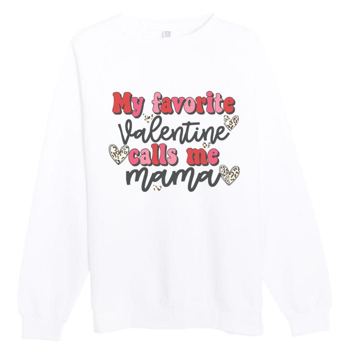 Mama Valentine Women Valentines Day Cute Valentine Premium Crewneck Sweatshirt