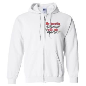 Mama Valentine Women Valentines Day Cute Valentine Full Zip Hoodie