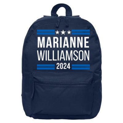 Marianne Williamson 2024, Marianne For President 16 in Basic Backpack