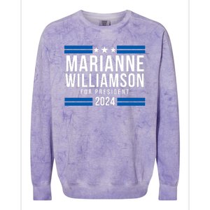 Marianne Williamson 2024, President Men Women Williamson 2024 Colorblast Crewneck Sweatshirt