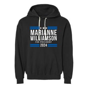 Marianne Williamson 2024, President Men Women Williamson 2024 Garment-Dyed Fleece Hoodie