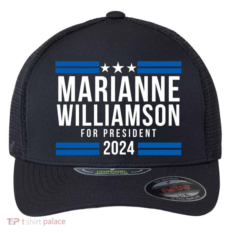 Marianne Williamson 2024, President Men Women Williamson 2024 Flexfit Unipanel Trucker Cap