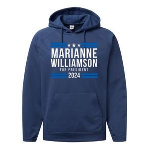 Marianne Williamson 2024, President Men Women Williamson 2024 Performance Fleece Hoodie