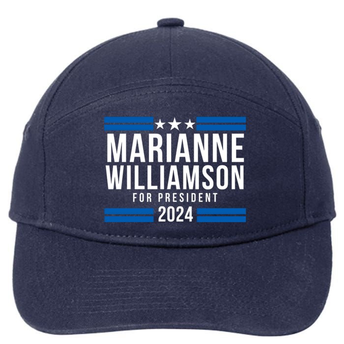 Marianne Williamson 2024, President Men Women Williamson 2024 7-Panel Snapback Hat