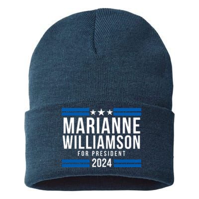 Marianne Williamson 2024, President Men Women Williamson 2024 Sustainable Knit Beanie