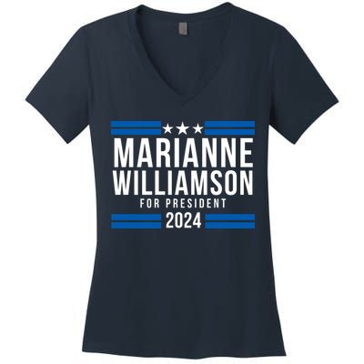Marianne Williamson 2024, President Men Women Williamson 2024 Women's V-Neck T-Shirt