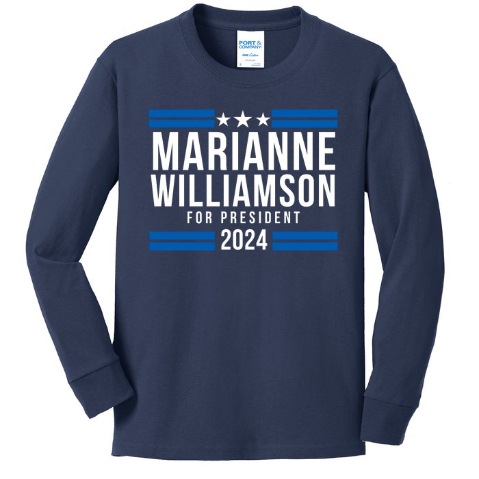 Marianne Williamson 2024, President Men Women Williamson 2024 Kids Long Sleeve Shirt