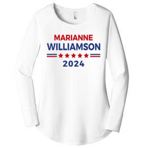 Marianne Williamson 2024 For President Election Campaign Women's Perfect Tri Tunic Long Sleeve Shirt