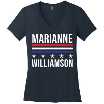 Marianne Williamson 2024 Williamson 2024 President Men Women Women's V-Neck T-Shirt