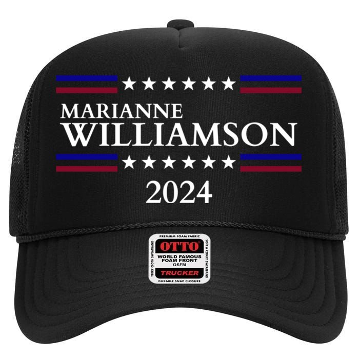 Marianne Williamson 2024 For President Election High Crown Mesh Back Trucker Hat