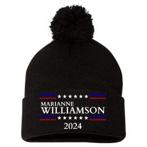 Marianne Williamson 2024 For President Election Pom Pom 12in Knit Beanie