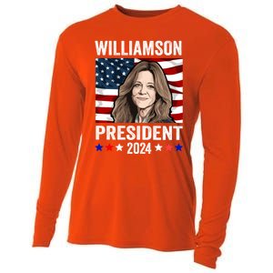 Marianne Williamson 2024 For President Election Cooling Performance Long Sleeve Crew