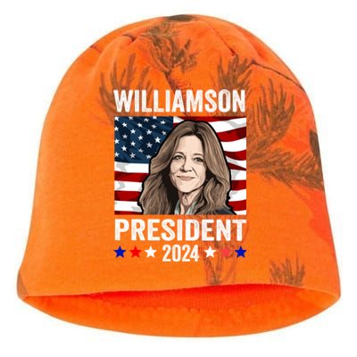 Marianne Williamson 2024 For President Election Kati - Camo Knit Beanie