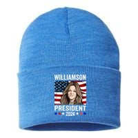 Marianne Williamson 2024 For President Election Sustainable Knit Beanie