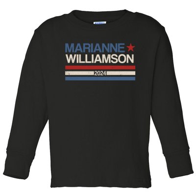 Marianne Williamson 2024 For President Election Toddler Long Sleeve Shirt