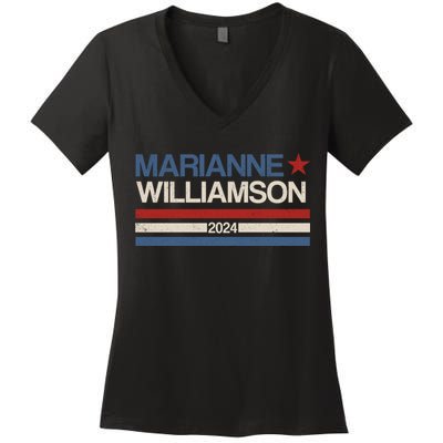 Marianne Williamson 2024 For President Election Women's V-Neck T-Shirt