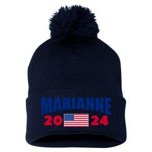 Marianne Williamson 2024 For President Election Pom Pom 12in Knit Beanie