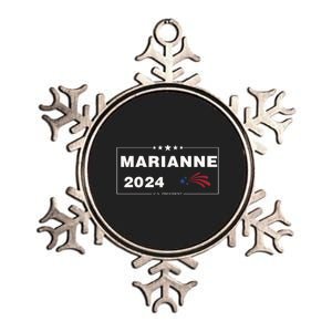 Marianne Williamson 2024 For President Election Metallic Star Ornament