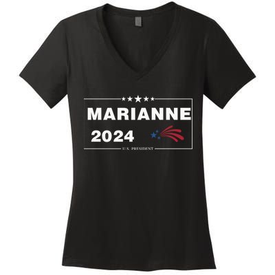 Marianne Williamson 2024 For President Election Women's V-Neck T-Shirt