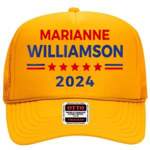 Marianne Williamson 2024 For President Election Campaign High Crown Mesh Back Trucker Hat