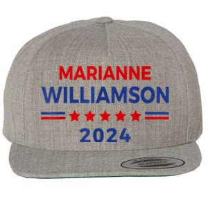 Marianne Williamson 2024 For President Election Campaign Wool Snapback Cap