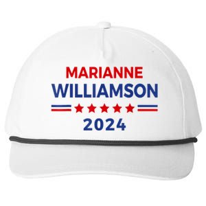 Marianne Williamson 2024 For President Election Campaign Snapback Five-Panel Rope Hat