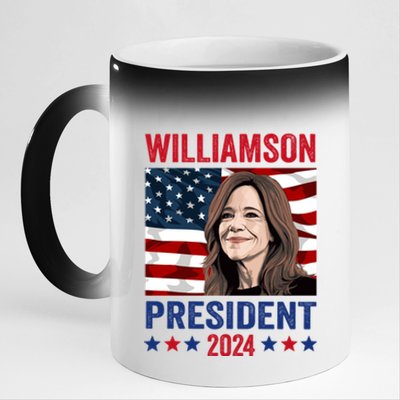 Marianne Williamson 2024 For President Election Campaign 11oz Black Color Changing Mug