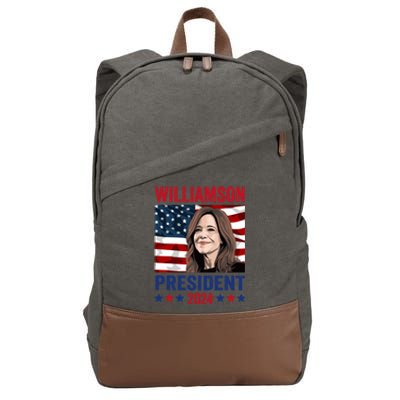 Marianne Williamson 2024 For President Election Campaign Cotton Canvas Backpack