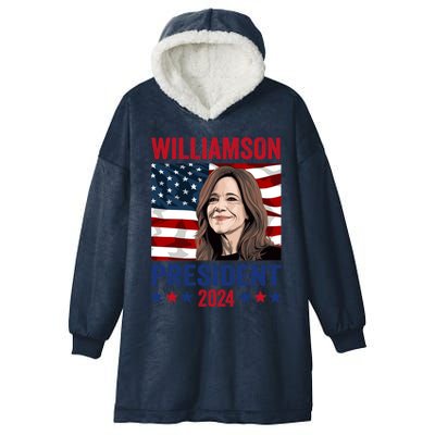 Marianne Williamson 2024 For President Election Campaign Hooded Wearable Blanket