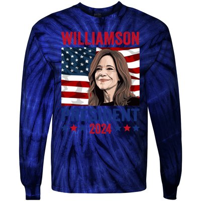 Marianne Williamson 2024 For President Election Campaign Tie-Dye Long Sleeve Shirt