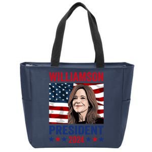 Marianne Williamson 2024 For President Election Campaign Zip Tote Bag