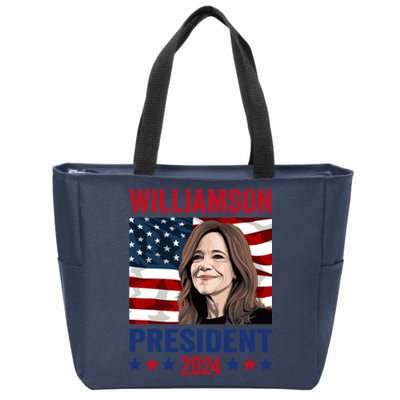 Marianne Williamson 2024 For President Election Campaign Zip Tote Bag