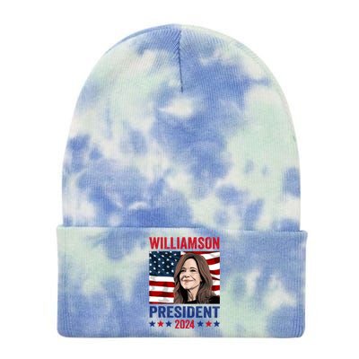 Marianne Williamson 2024 For President Election Campaign Tie Dye 12in Knit Beanie