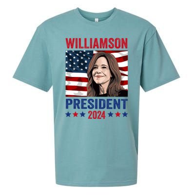 Marianne Williamson 2024 For President Election Campaign Sueded Cloud Jersey T-Shirt