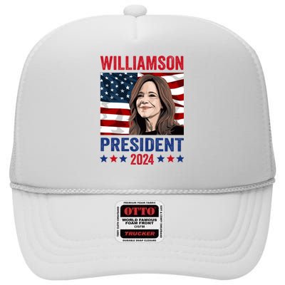 Marianne Williamson 2024 For President Election Campaign High Crown Mesh Back Trucker Hat