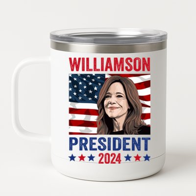 Marianne Williamson 2024 For President Election Campaign 12 oz Stainless Steel Tumbler Cup